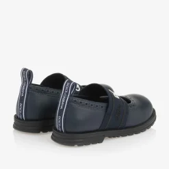 Dolce amp; Gabbana Girls Navy Blue Leather Shoes Clearance