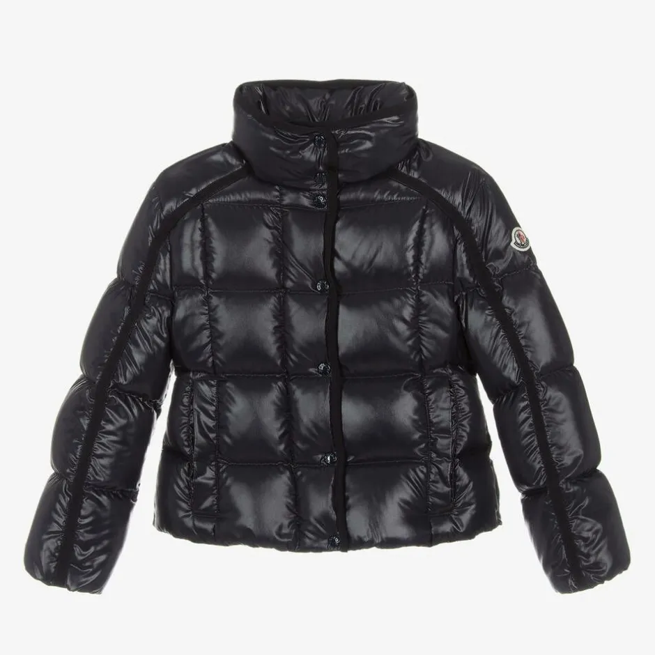 Moncler Enfant Girls Navy Blue Selat Down Puffer Jacket Best