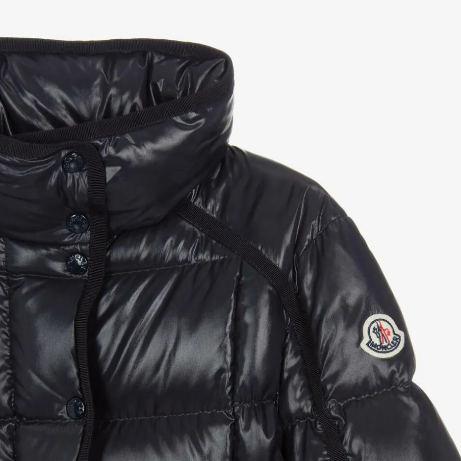 Moncler Enfant Girls Navy Blue Selat Down Puffer Jacket Best
