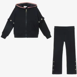 Moncler Enfant Girls Navy Blue Tracksuit Hot