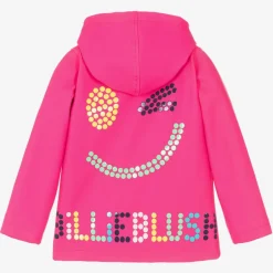 Billieblush Girls Neon Pink Hooded Raincoat New