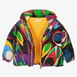 PUCCI Girls Onde Print Puffer Jacket Hot