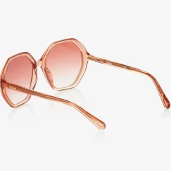Chloé Girls Orange Hexagonal Sunglasses Outlet