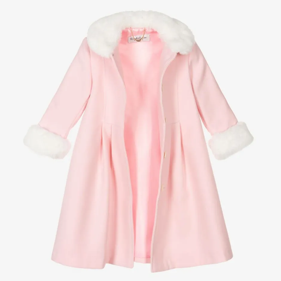 Sarah Louise Girls Pale Pink Coat & Hat Set Online