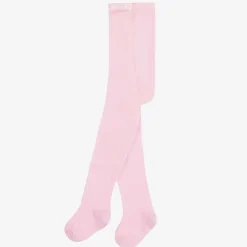 Country Kids Girls Pale Pink Cotton Knitted Tights Hot