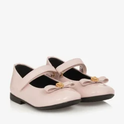 Versace Girls Pale Pink Patent Leather Shoes