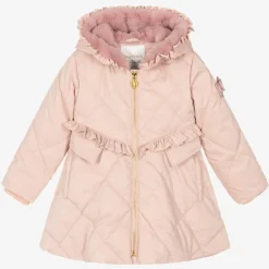 Angels Face Girls Pale Pink Quilted Coat TeaRose Sale