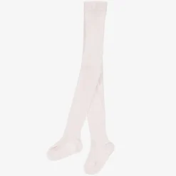 Jacadi Paris Girls Pale Pink Ribbed Tights Hot