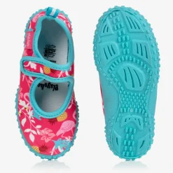 Playshoes Girls Pink & Blue Aqua Shoes Outlet
