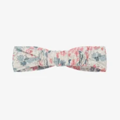 Tartine et Chocolat Girls Pink & Blue Floral Cotton Headband New
