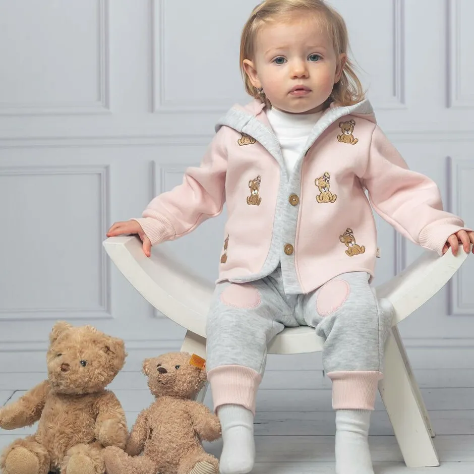 Caramelo Kids Girls Pink & Grey Tracksuit Set Best