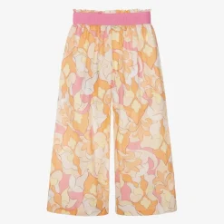 AIGNER Girls Pink & Orange Cotton Trousers Hot