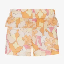 AIGNER Girls Pink & Orange Cotton Shorts Clearance