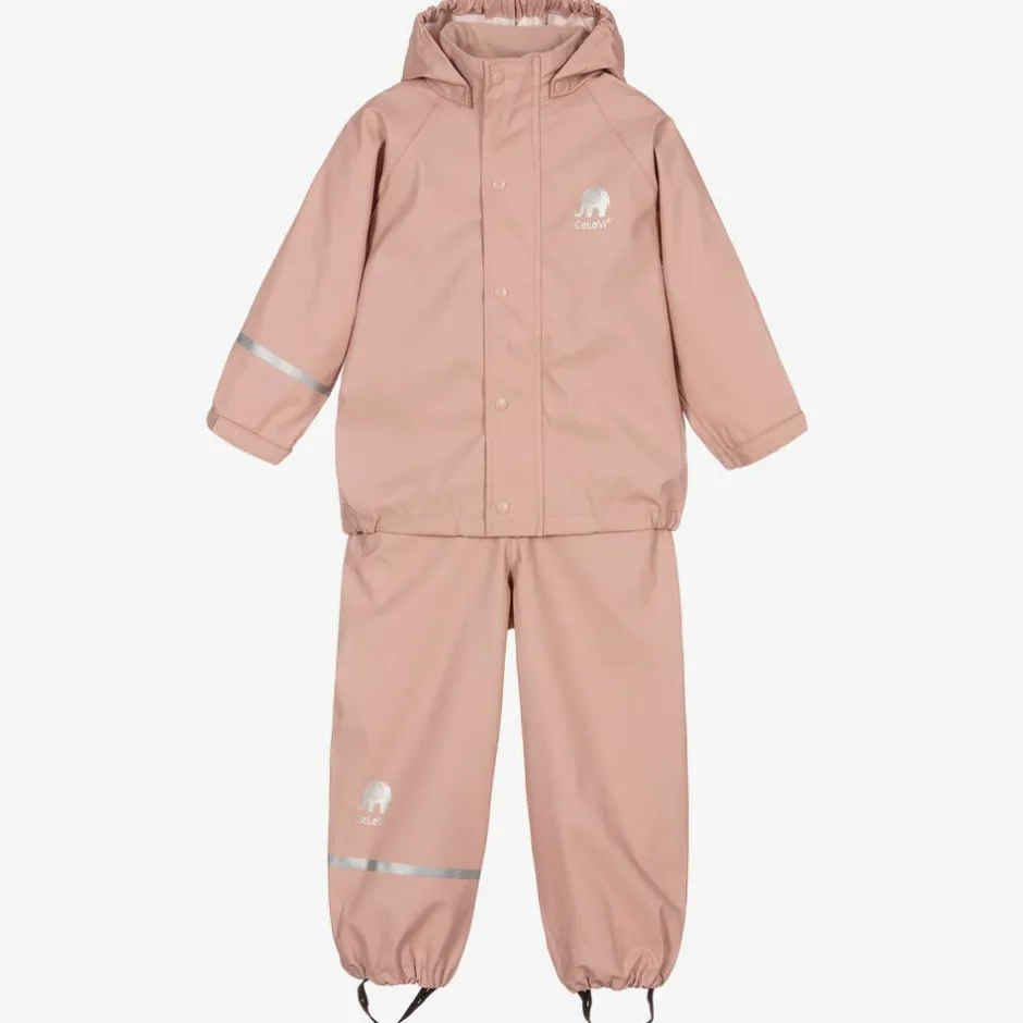 CeLaVi Girls Pink 2 Piece Rainsuit