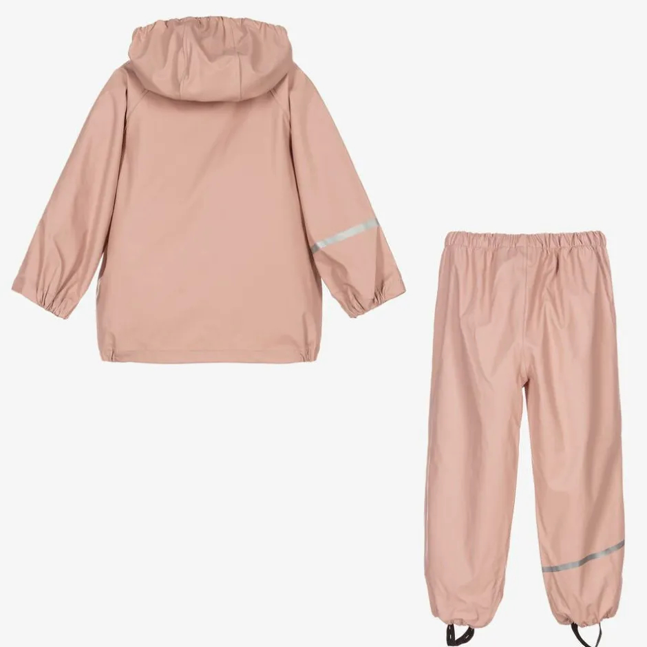 CeLaVi Girls Pink 2 Piece Rainsuit