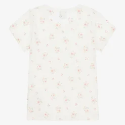 Petit Bateau Girls Pink & White Organic Cotton Vests (2 Pack) Best