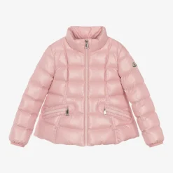 Moncler Enfant Girls Pink Ainay Down Puffer Jacket Clearance