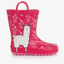 Chipmunks Girls Pink Alpaca Rain Boots New