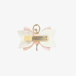 Bowtique London Girls Pink & Gold Ballerina Hair Clip (8cm)