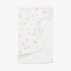 Kissy Kissy Girls Pink & White Baby Sheep Blanket (73cm) Outlet