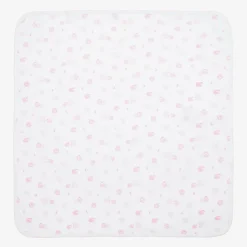 Kissy Kissy Girls Pink & White Baby Sheep Blanket (73cm) Outlet