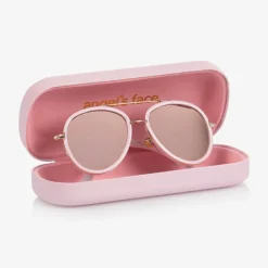 Angels Face Girls Pink Aviator Sunglasses New