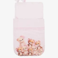 Monnalisa Girls Pink Bear Cotton Nest (75cm) Clearance