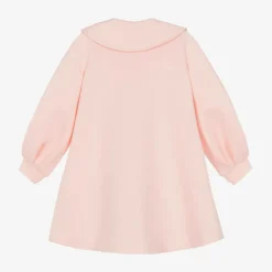 Mama Luma Girls Pink Bow Coat
