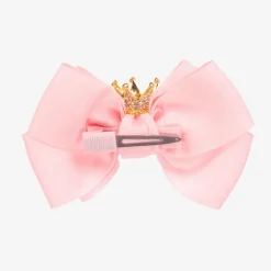 Angels Face Girls Pink Bow Hair Clip (11cm) FairyPink Best
