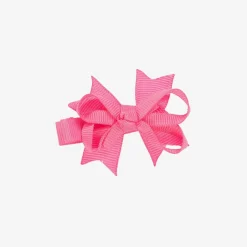 Bowtique London Girls Pink Bow Hair Clip (4cm) Clearance