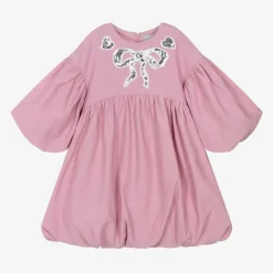 RaspberryPlum Girls Pink Bubble Hem Dress Clearance