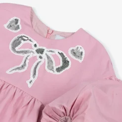 RaspberryPlum Girls Pink Bubble Hem Dress Clearance