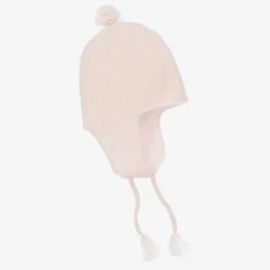 Bonpoint Girls Pink Cashmere Knit Hat Sale