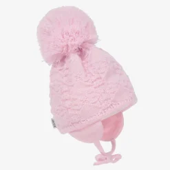 Sätila of Sweden Girls Pink Cassie Giant Pom-Pom Hat Clearance