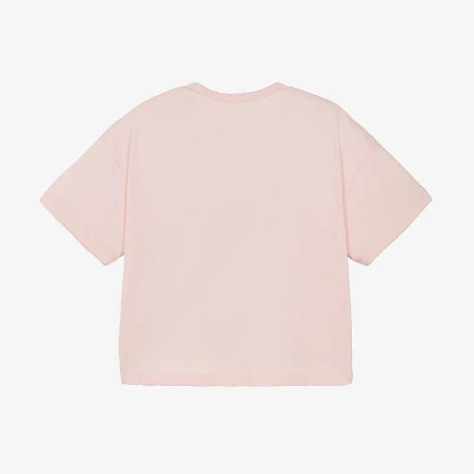 Calvin Klein Girls Pink CK Cotton T-Shirt Online