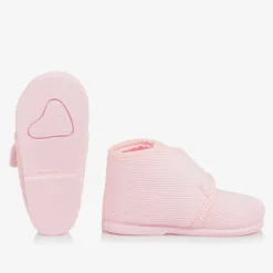 Pisamonas Girls Pink Corduroy Slippers Discount