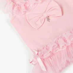 Beau KiD Girls Pink Cotton & Lace Leggings Set Best