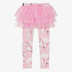 Rock Your Baby Girls Pink Cotton & Tulle Unicorn Leggings Sale
