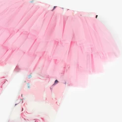 Rock Your Baby Girls Pink Cotton & Tulle Unicorn Leggings Sale