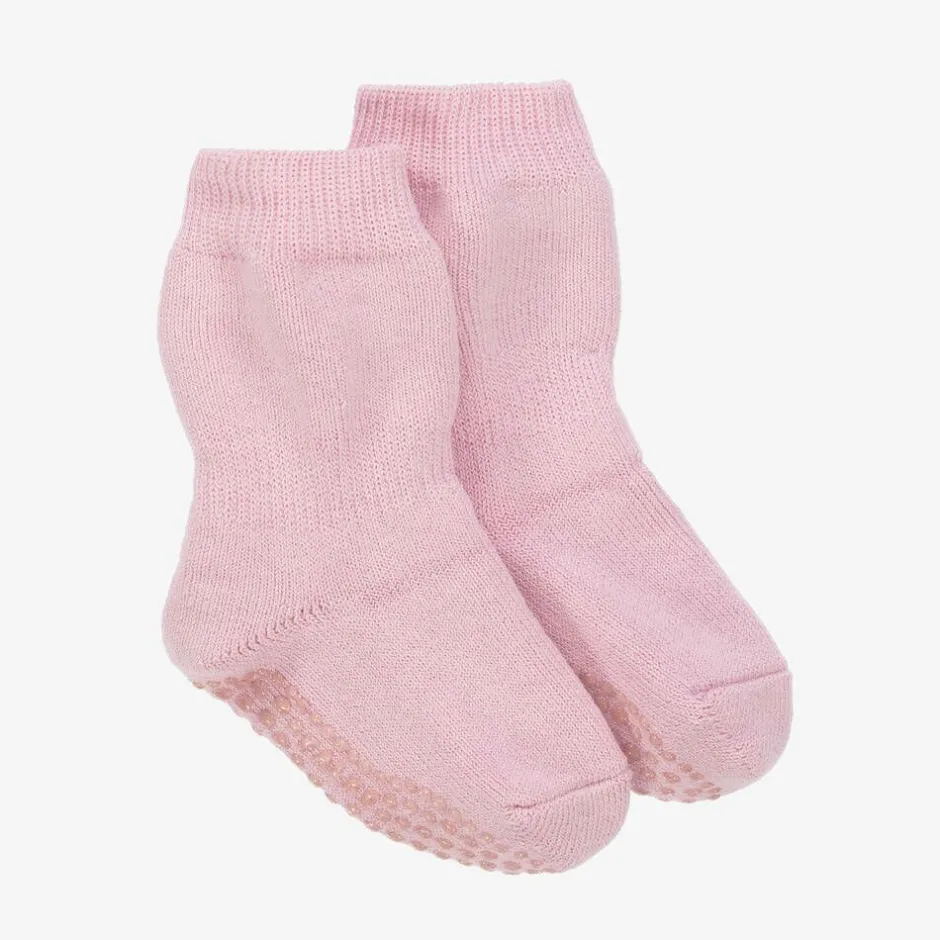 Falke Girls Pink Cotton & Wool Slipper Socks Sale