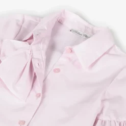 Balloon Chic Girls Pink Cotton Bow Blouse Best