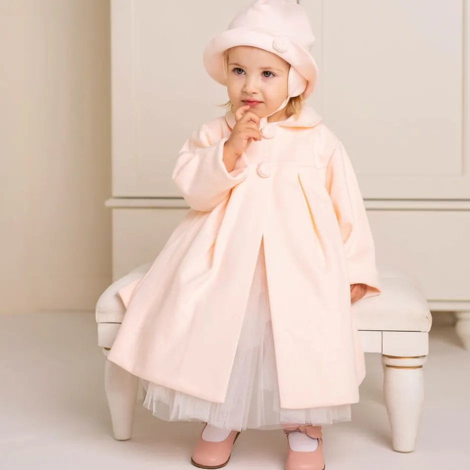 Sofija Girls Pink Cotton Coat Best