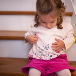 Carrément Beau Girls Pink Cotton Corduroy Shorts Outlet