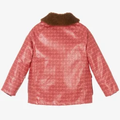 Gucci Girls Pink Cotton Double G Jacket Hot