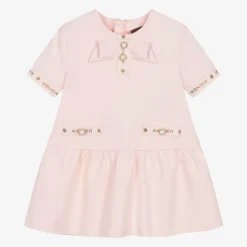 AIGNER Girls Pink Cotton Dress Hot