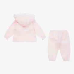 Babidu Girls Pink Cotton Duck Tracksuit Discount