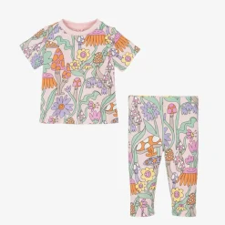 Stella McCartney Kids Girls Pink Cotton Fairy Legging Set Outlet