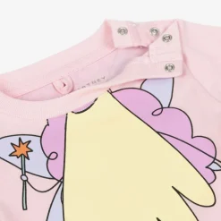 Stella McCartney Kids Girls Pink Cotton Fairy T-Shirt Best