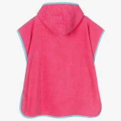Playshoes Girls Pink Cotton Flamingo Poncho Towel New