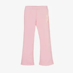 Versace Girls Pink Cotton Flared Joggers Online